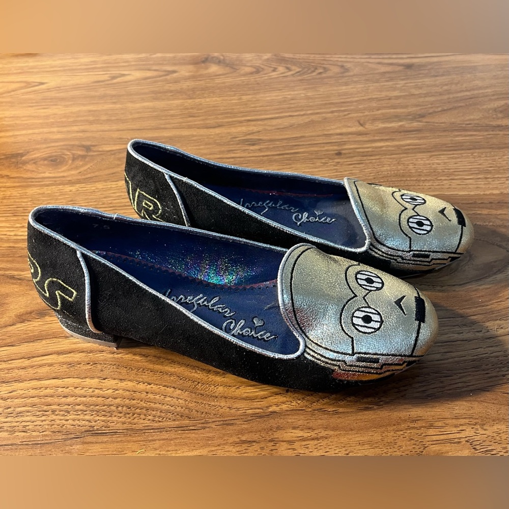 Irregular choice Star Wars C-3PO flat shoes size US 7.5 UK 5